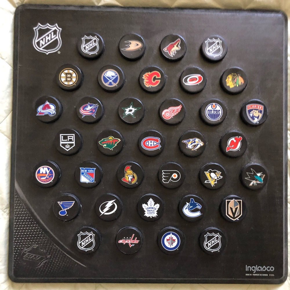 Inglasco NHL mini puck plaque